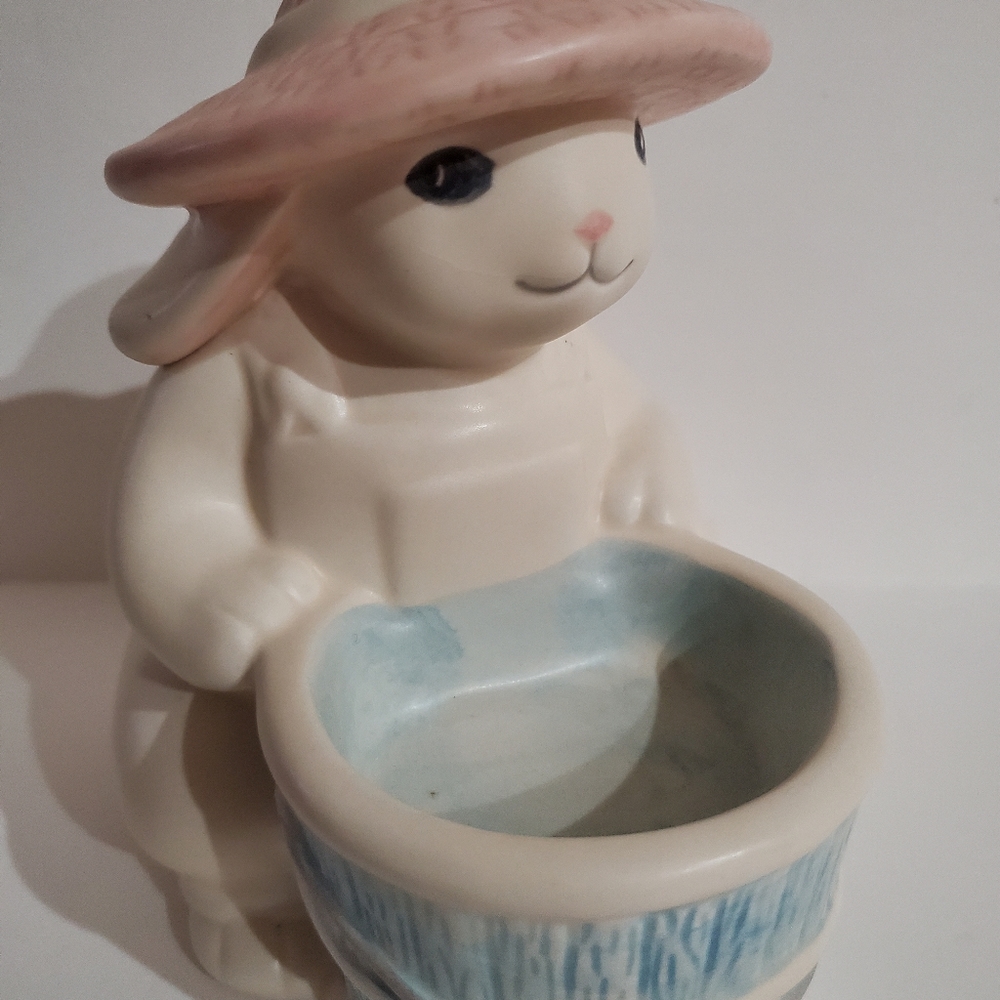 Porcelain Easter Bunny Decor